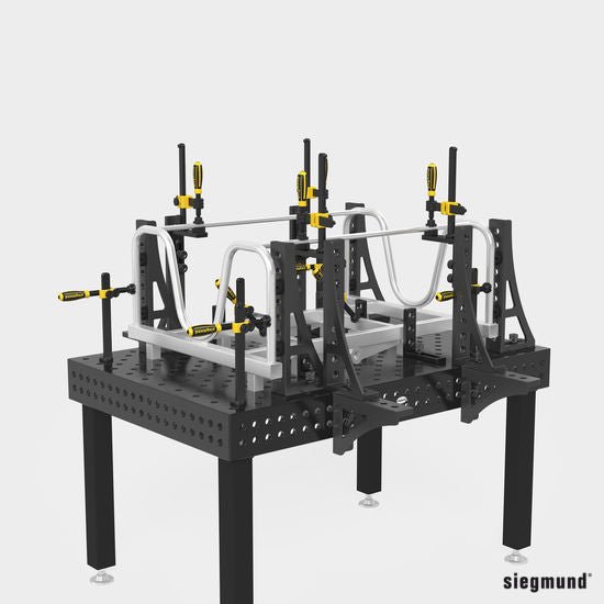 2 - 220630: 45°/90° Professional Screw Clamp (Burnished) - 22mm Welding Table Accessories by Siegmund - The Flattest, Most Reliable Welding Tables & Fixturing Accessories in the World