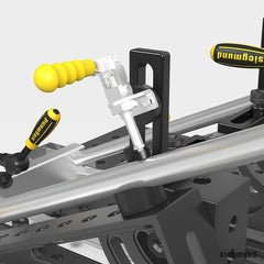 2 - 220710: Horizontal Toggle Clamp with Adapter - 22mm Welding Table Accessories by Siegmund - The Flattest, Most Reliable Welding Tables & Fixturing Accessories in the World