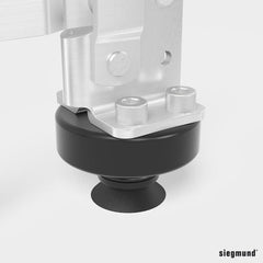 2 - 220715: Ø 50/15 Adapter with Hole Pattern for Toggle Clamps (Burnished) - 22mm Welding Table Accessories by Siegmund - The Flattest, Most Reliable Welding Tables & Fixturing Accessories in the World