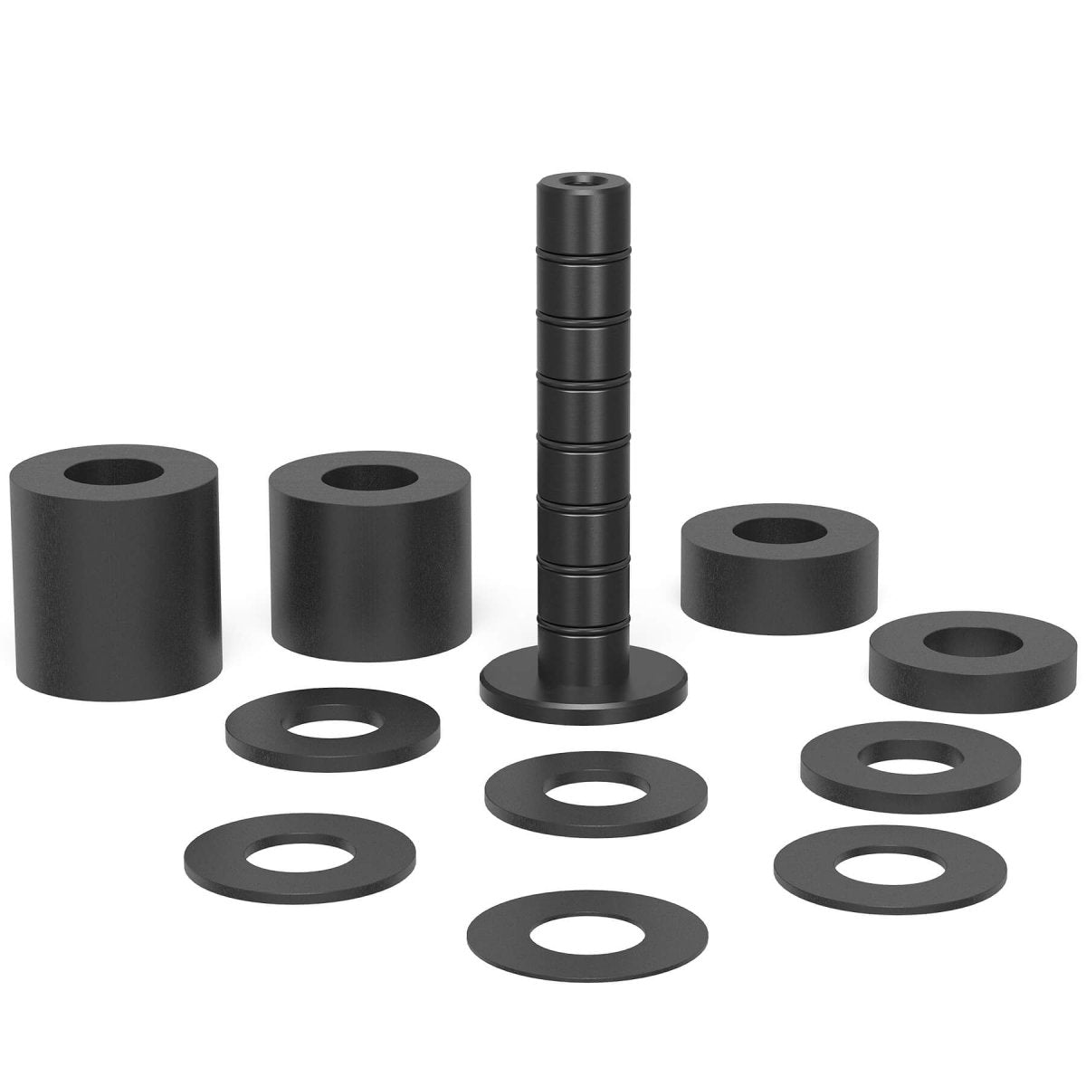 2 - 220821: 11 Piece Set of Supports (Burnished) - 22mm Welding Table Accessories by Siegmund - The Flattest, Most Reliable Welding Tables & Fixturing Accessories in the World