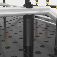 2 - 220821: 11 Piece Set of Supports (Burnished) - 22mm Welding Table Accessories by Siegmund - The Flattest, Most Reliable Welding Tables & Fixturing Accessories in the World