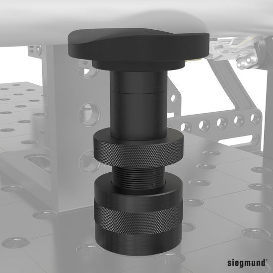 2 - 220822: 80mm Ø Screw Support (Burnished) - 22mm Welding Table Accessories by Siegmund - The Flattest, Most Reliable Welding Tables & Fixturing Accessories in the World