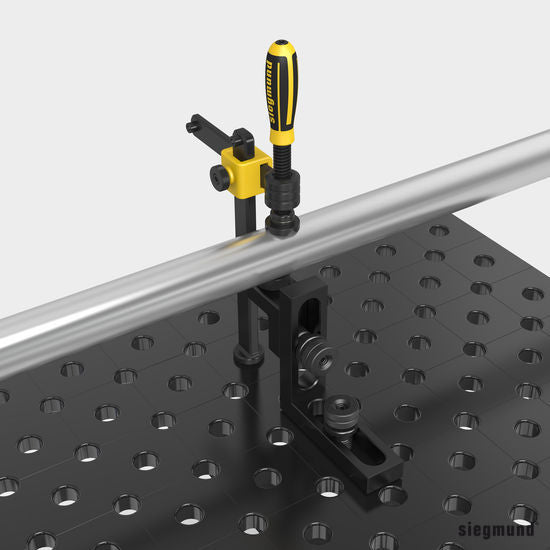 2 - 280105.N: 75mm L Stop and Clamping Square (Nitrided) - 28mm Welding Table Accessories by Siegmund - The Flattest, Most Reliable Welding Tables & Fixturing Accessories in the World