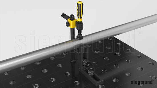 2 - 280105.N: 75mm L Stop and Clamping Square (Nitrided) - 28mm Welding Table Accessories by Siegmund - The Flattest, Most Reliable Welding Tables & Fixturing Accessories in the World