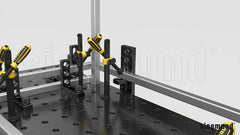 2 - 280105.N: 75mm L Stop and Clamping Square (Nitrided) - 28mm Welding Table Accessories by Siegmund - The Flattest, Most Reliable Welding Tables & Fixturing Accessories in the World