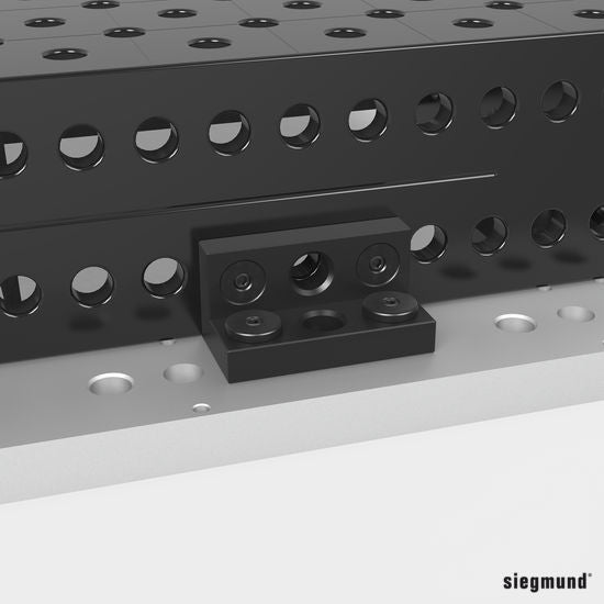 2 - 280107.N: Mounting Square (Nitrided) - 28mm Welding Table Accessories by Siegmund - The Flattest, Most Reliable Welding Tables & Fixturing Accessories in the World