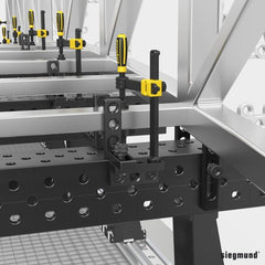 2 - 280107.N: Mounting Square (Nitrided) - 28mm Welding Table Accessories by Siegmund - The Flattest, Most Reliable Welding Tables & Fixturing Accessories in the World