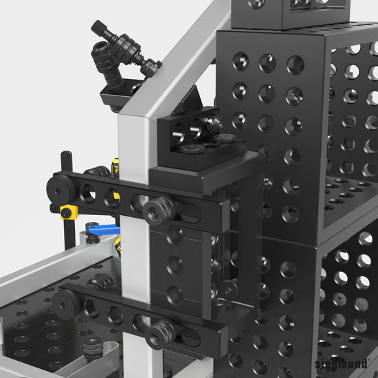 2 - 280107.N: Mounting Square (Nitrided) - 28mm Welding Table Accessories by Siegmund - The Flattest, Most Reliable Welding Tables & Fixturing Accessories in the World