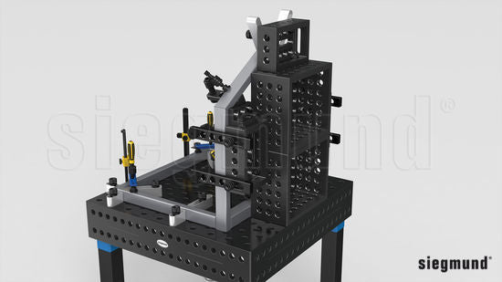 2 - 280107.N: Mounting Square (Nitrided) - 28mm Welding Table Accessories by Siegmund - The Flattest, Most Reliable Welding Tables & Fixturing Accessories in the World