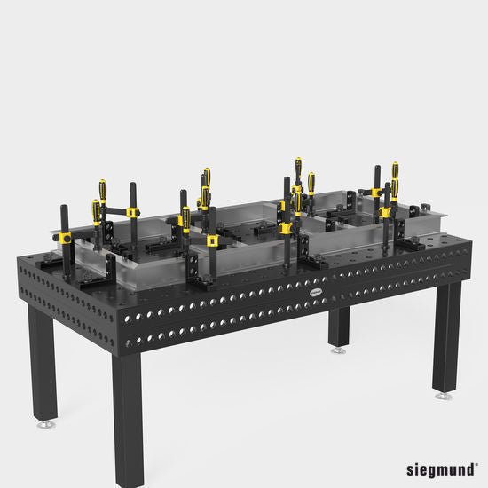 2 - 280109.N: 175mm SL Stop and Clamping Square (Nitrided) - 28mm Welding Table Accessories by Siegmund - The Flattest, Most Reliable Welding Tables & Fixturing Accessories in the World