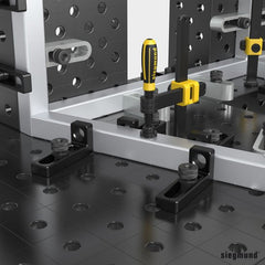 2 - 280109.N: 175mm SL Stop and Clamping Square (Nitrided) - 28mm Welding Table Accessories by Siegmund - The Flattest, Most Reliable Welding Tables & Fixturing Accessories in the World