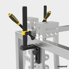 2 - 280110.G: 175mm L Stop and Clamping Square (Burnished) - 28mm Welding Table Accessories by Siegmund - The Flattest, Most Reliable Welding Tables & Fixturing Accessories in the World