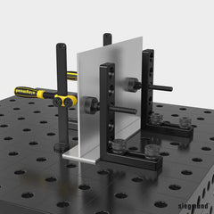 2 - 280112.N: 275mm L Stop and Clamping Square (Nitrided) - 28mm Welding Table Accessories by Siegmund - The Flattest, Most Reliable Welding Tables & Fixturing Accessories in the World