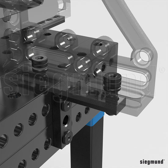 2 - 280113.N: 175mm VL Stop and Clamping Square (Nitrided) - 28mm Welding Table Accessories by Siegmund - The Flattest, Most Reliable Welding Tables & Fixturing Accessories in the World