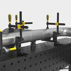 2 - 280114.N: 200mm L Stop and Clamping Square (Nitrided) - 28mm Welding Table Accessories by Siegmund - The Flattest, Most Reliable Welding Tables & Fixturing Accessories in the World