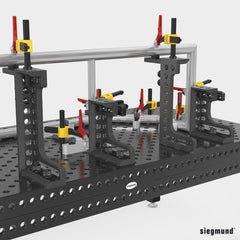 2 - 280126.N: 300mm GK Right Stop and Clamping Square (Nitrided) - 28mm Welding Table Accessories by Siegmund - The Flattest, Most Reliable Welding Tables & Fixturing Accessories in the World