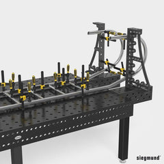 2 - 280144.N: 800mm GK Left Stop and Clamping Square (Nitrided) - 28mm Welding Table Accessories by Siegmund - The Flattest, Most Reliable Welding Tables & Fixturing Accessories in the World