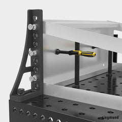 2 - 280162.N: 500mm G Stop and Clamping Square (Nitrided) - 28mm Welding Table Accessories by Siegmund - The Flattest, Most Reliable Welding Tables & Fixturing Accessories in the World