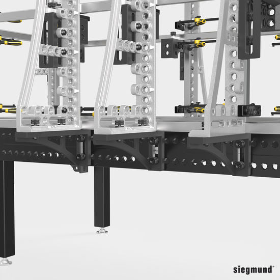 2 - 280162.N: 500mm G Stop and Clamping Square (Nitrided) - 28mm Welding Table Accessories by Siegmund - The Flattest, Most Reliable Welding Tables & Fixturing Accessories in the World