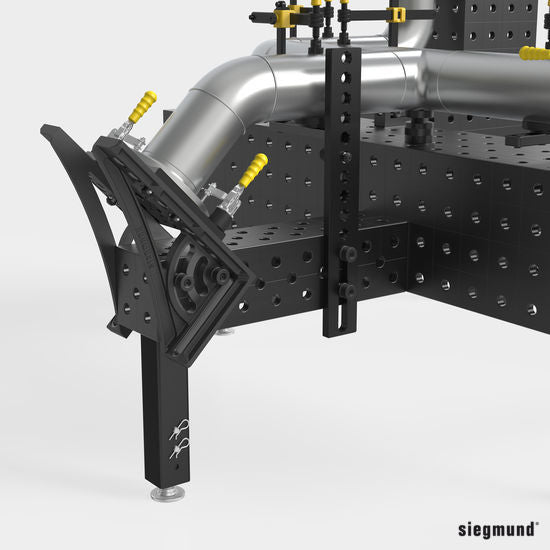 2 - 280164.N: 500mm G Stop and Clamping Square with Left Rotation Angle (Nitrided) - 28mm Welding Table Accessories by Siegmund - The Flattest, Most Reliable Welding Tables & Fixturing Accessories in the World