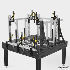 2 - 280167.N: 750mm G Right Stop and Clamping Square (Nitrided) - 28mm Welding Table Accessories by Siegmund - The Flattest, Most Reliable Welding Tables & Fixturing Accessories in the World