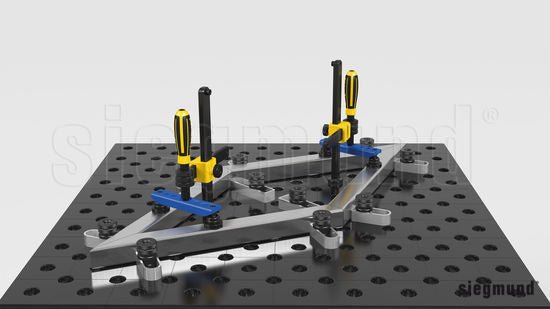 2 - 280210: 2P Clamping Bridge for Screw Clamps - 28mm Welding Table Accessories by Siegmund - The Flattest, Most Reliable Welding Tables & Fixturing Accessories in the World