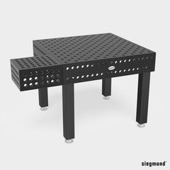 2 - 280285.P: 400x350x200mm Clamping Block Riser Block (Plasma Nitrided) - 28mm Welding Table Accessories by Siegmund - The Flattest, Most Reliable Welding Tables & Fixturing Accessories in the World