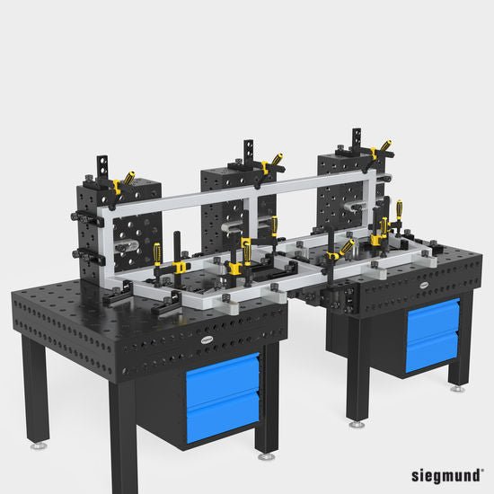 2 - 280360.2.P: 500x400x200mm Square U - Shape Riser Block (Plasma Nitrided) - 28mm Welding Table Accessories by Siegmund - The Flattest, Most Reliable Welding Tables & Fixturing Accessories in the World