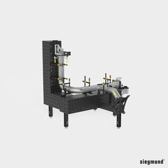 2 - 280370.3.P: 1,000x400x400mm Square U - Shape Riser Block (Plasma Nitrided) - 28mm Welding Table Accessories by Siegmund - The Flattest, Most Reliable Welding Tables & Fixturing Accessories in the World