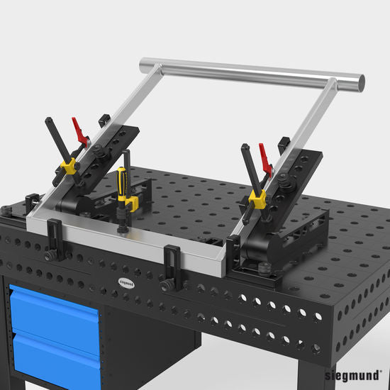 2 - 280410.1.N: 200mm L Universal Stop (Nitrided) - 28mm Welding Table Accessories by Siegmund - The Flattest, Most Reliable Welding Tables & Fixturing Accessories in the World