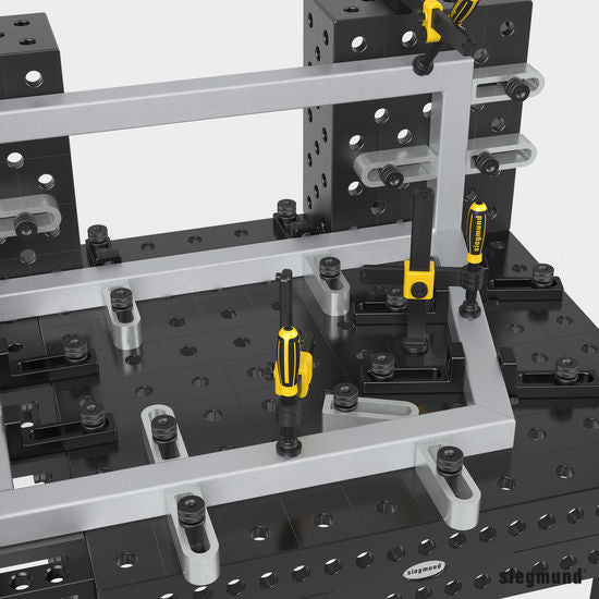 2 - 280412: 25x156mm Flex Stop (Aluminum) - 28mm Welding Table Accessories by Siegmund - The Flattest, Most Reliable Welding Tables & Fixturing Accessories in the World