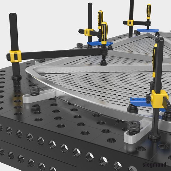 2 - 280416: 25x140mm Flex Stop (Galvanized Steel) - 28mm Welding Table Accessories by Siegmund - The Flattest, Most Reliable Welding Tables & Fixturing Accessories in the World