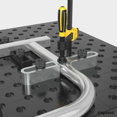 2 - 280416: 25x140mm Flex Stop (Galvanized Steel) - 28mm Welding Table Accessories by Siegmund - The Flattest, Most Reliable Welding Tables & Fixturing Accessories in the World