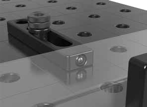 2 - 280420.N: 225mm L Universal Stop (Nitrided) - 28mm Welding Table Accessories by Siegmund - The Flattest, Most Reliable Welding Tables & Fixturing Accessories in the World