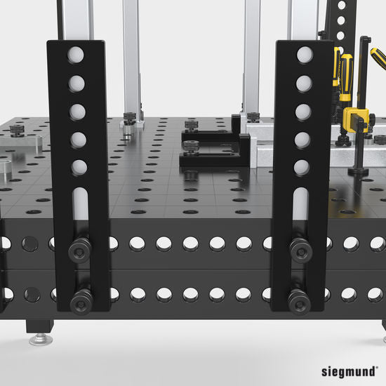 2 - 280430.N: 500mm S Universal Stop (Nitrided) - 28mm Welding Table Accessories by Siegmund - The Flattest, Most Reliable Welding Tables & Fixturing Accessories in the World