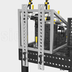 2 - 280434.N: 1,000mm S Universal Stop (Nitrided) - 28mm Welding Table Accessories by Siegmund - The Flattest, Most Reliable Welding Tables & Fixturing Accessories in the World