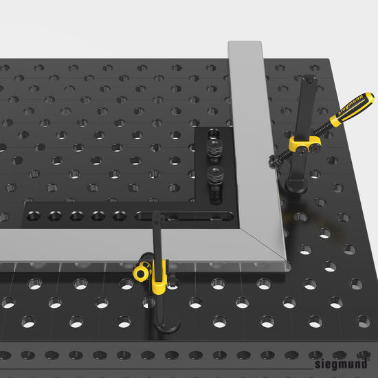 2 - 280444: 500mm Large Flat Square (Burnished) - 28mm Welding Table Accessories by Siegmund - The Flattest, Most Reliable Welding Tables & Fixturing Accessories in the World