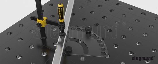 2 - 280455.N: Angle Alignment Template (Nitrided) - 28mm Welding Table Accessories by Siegmund - The Flattest, Most Reliable Welding Tables & Fixturing Accessories in the World