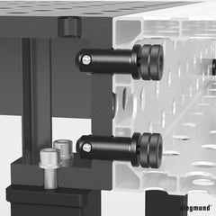 2 - 280511: Fast Clamping Bolt without Double Slot (Burnished) - 28mm Welding Table Accessories by Siegmund - The Flattest, Most Reliable Welding Tables & Fixturing Accessories in the World