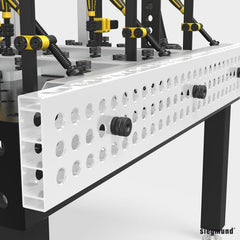 2 - 280513: Fast Clamping Bolt without Triple Slot (Burnished) - 28mm Welding Table Accessories by Siegmund - The Flattest, Most Reliable Welding Tables & Fixturing Accessories in the World