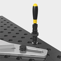 2 - 280516: Fast Clamping Bolt with Handle for System 28 - 28mm Welding Table Accessories by Siegmund - The Flattest, Most Reliable Welding Tables & Fixturing Accessories in the World