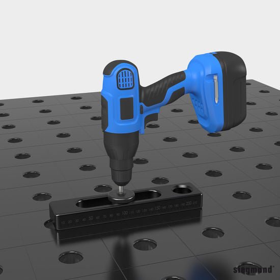 2 - 280522: Short, Flat Fast Clamping Bolt (Burnished) - 28mm Welding Table Accessories by Siegmund - The Flattest, Most Reliable Welding Tables & Fixturing Accessories in the World