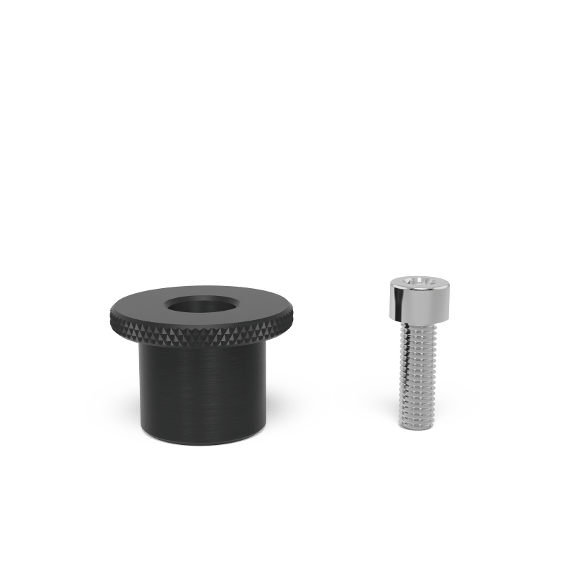 2-280546.1: Clamp Bushing for M8 Thread Including 25mm Screw (Burnished) - 28mm Welding Table Accessories by Siegmund - The Flattest, Most Reliable Welding Tables & Fixturing Accessories in the World