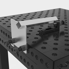 2 - 280571: Short Adjustable Fast Clamping Bolt without Slot (Burnished) - 28mm Welding Table Accessories by Siegmund - The Flattest, Most Reliable Welding Tables & Fixturing Accessories in the World