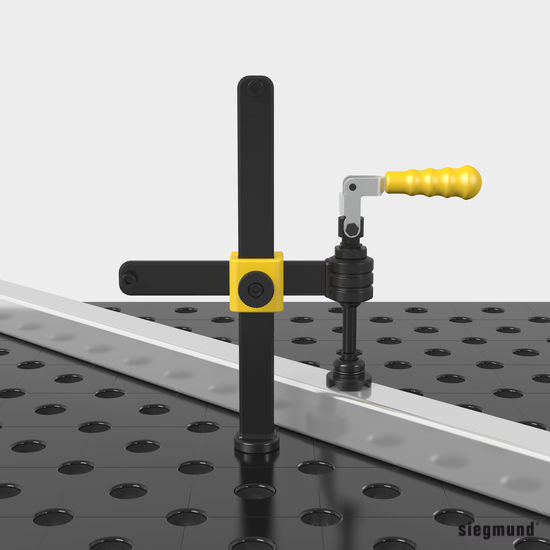 2 - 280611.1: Professional Screw Clamp with Vertical Action Toggle - 28mm Welding Table Accessories by Siegmund - The Flattest, Most Reliable Welding Tables & Fixturing Accessories in the World