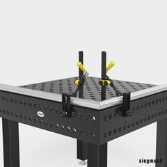 2 - 280611.2: 45°/90° Professional Screw Clamp with Vertical Action Toggle - 28mm Welding Table Accessories by Siegmund - The Flattest, Most Reliable Welding Tables & Fixturing Accessories in the World