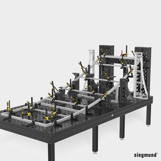 2 - 280630.N: 45°/90° Professional Screw Clamp (Nitrided) - 28mm Welding Table Accessories by Siegmund - The Flattest, Most Reliable Welding Tables & Fixturing Accessories in the World