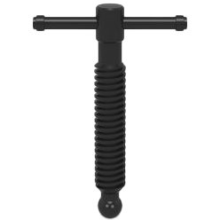 2 - 280636.N: 100mm Threaded Arbor with Toggle for System 28 Screw Clamps - 28mm Welding Table Accessories by Siegmund - The Flattest, Most Reliable Welding Tables & Fixturing Accessories in the World