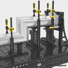 2 - 280646.2: 475mm Vertical Pipe for Multi - Clamp Modular Tower - 28mm Welding Table Accessories by Siegmund - The Flattest, Most Reliable Welding Tables & Fixturing Accessories in the World