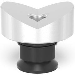 2 - 280648.1.A: 50mm Ø, 135° Prism with Screwed - In Collar (Aluminum) - 28mm Welding Table Accessories by Siegmund - The Flattest, Most Reliable Welding Tables & Fixturing Accessories in the World